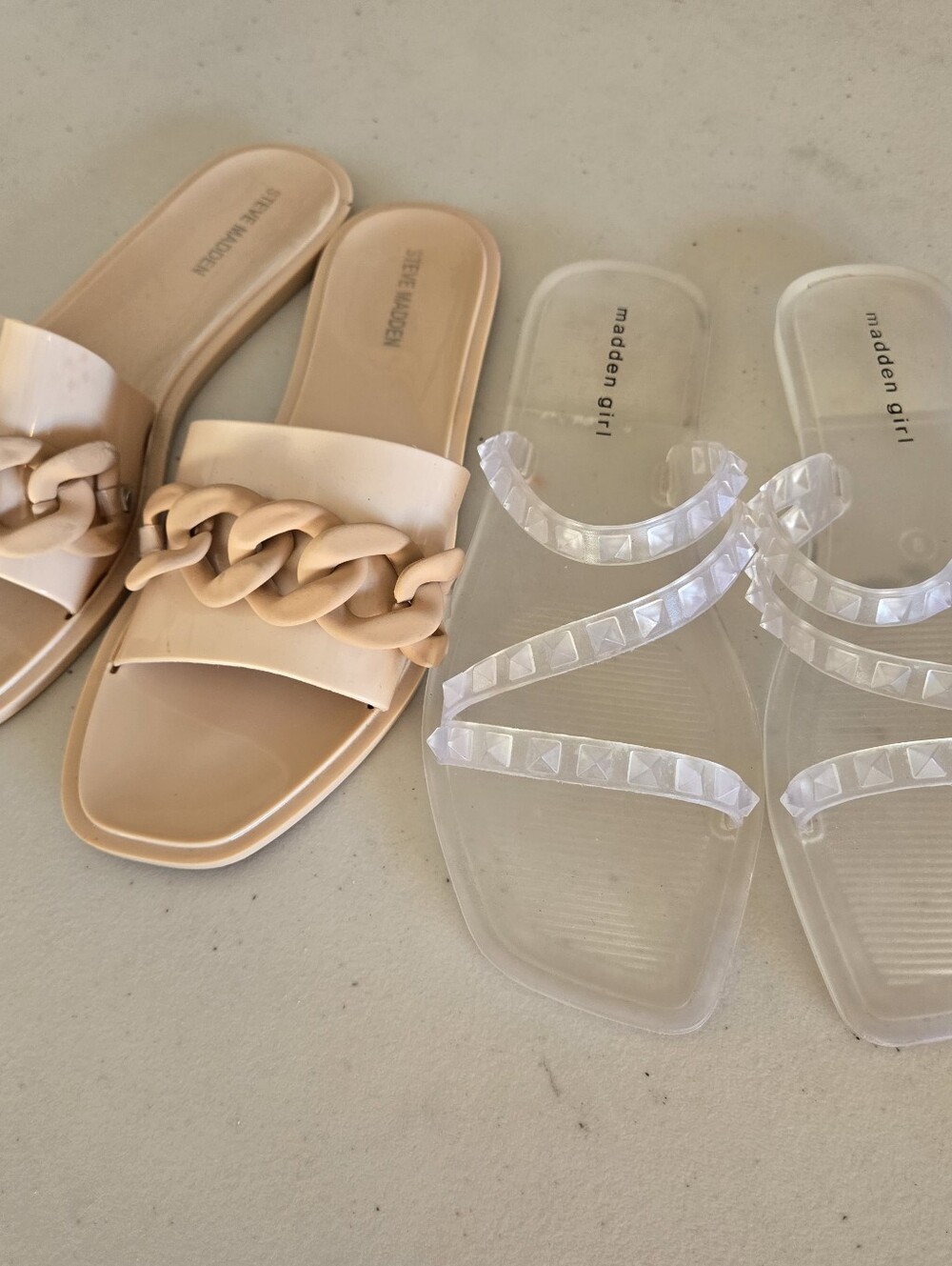Steve Madden Size 9 Jelly Sandals TWO (2) Pairs